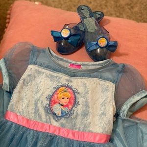 Disney Princess Cinderella dress and shoes